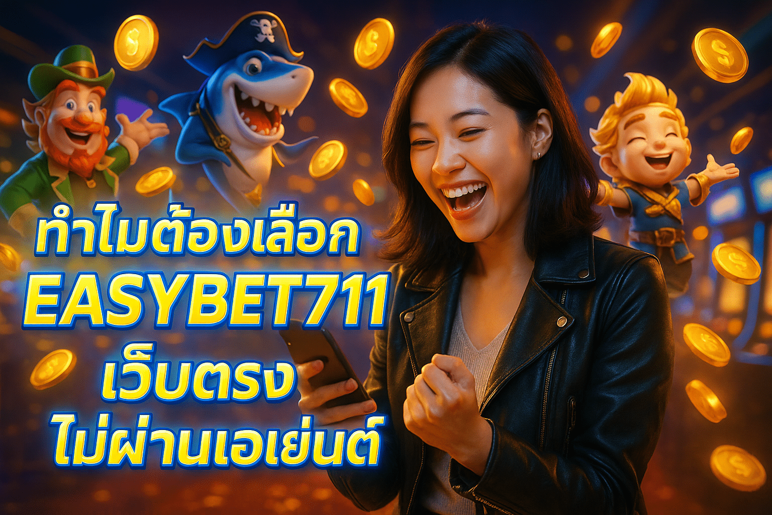 ทำไมต้องเลือก EASYBET711 เว็บตรง ไม่ผ่านเอเย่นต์